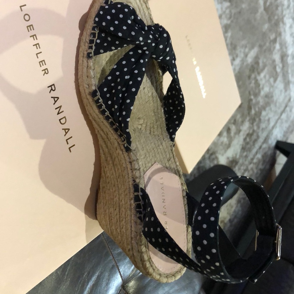 Loeffler Randall polka dot wedges